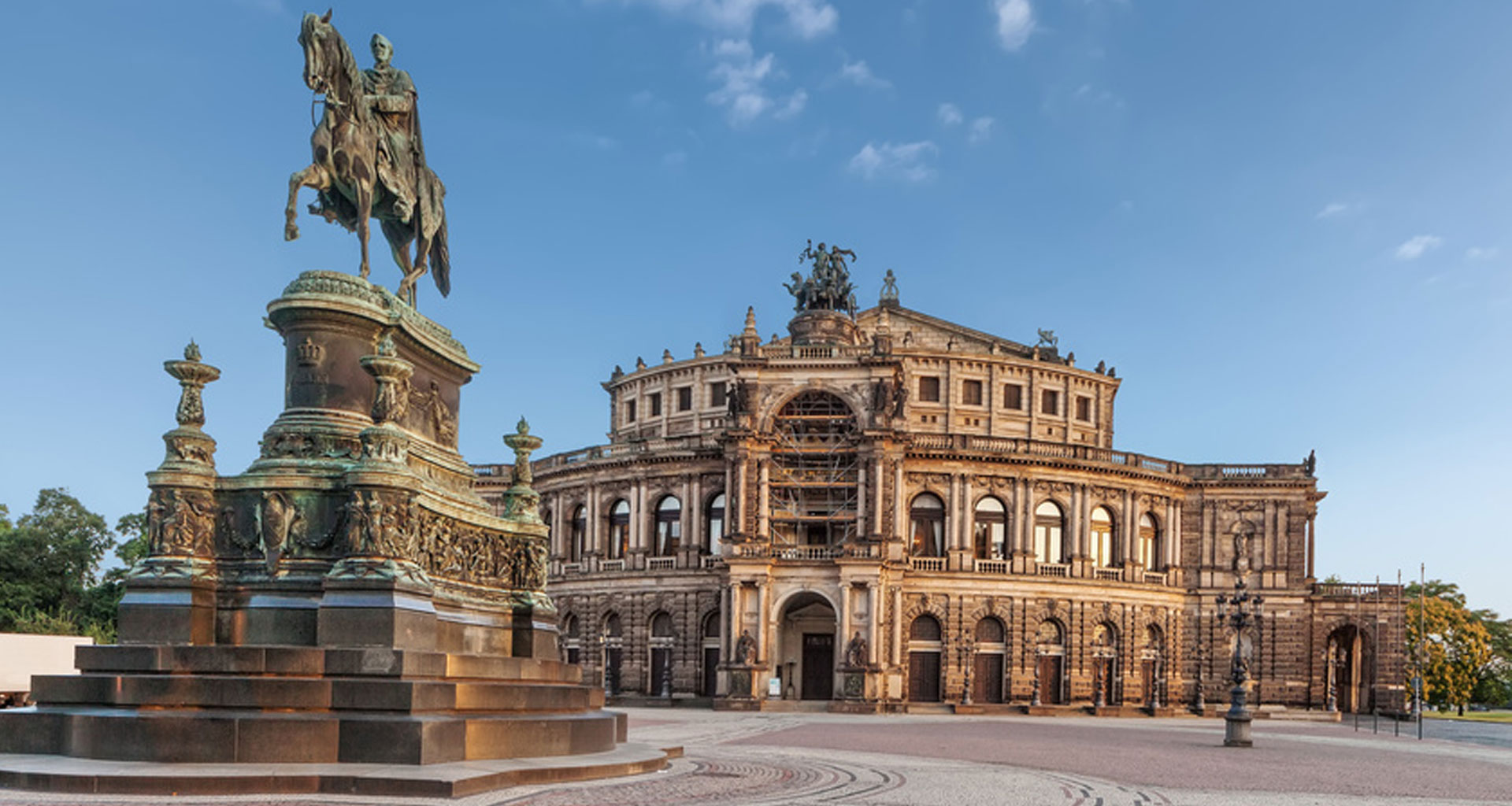 Blick auf Dresdner Semperoper